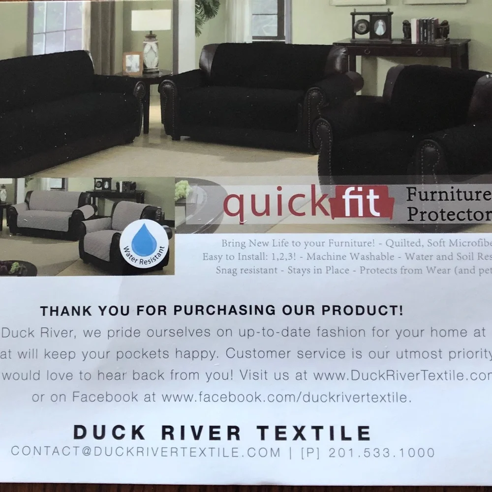 Reversible silver gray or black waterproof microfiber love chair or seat cover